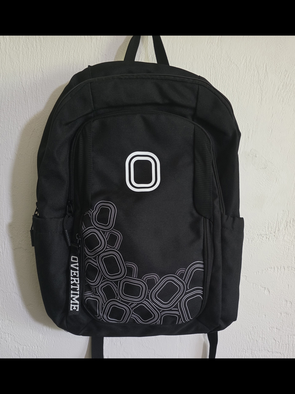 NWOT Overtime Elite B2S Black Backpack 40L Stacked O's Outline Gym School